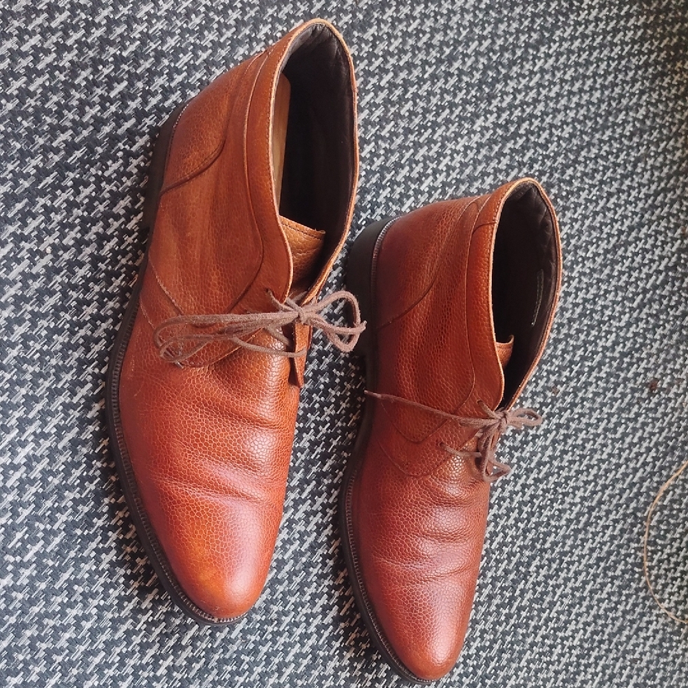 Cole Haan Brown Chukka Boots Leather Classic